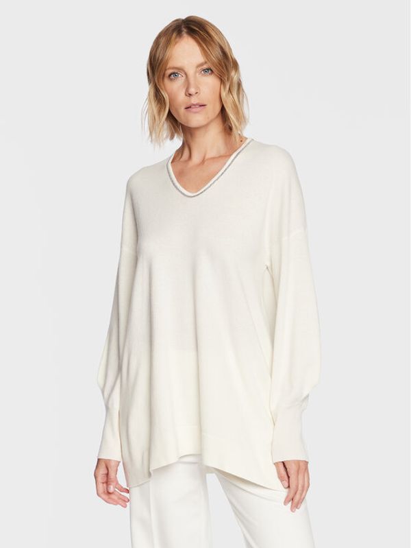 Fabiana Filippi Fabiana Filippi Džemper MAD222W028 Écru Relaxed Fit