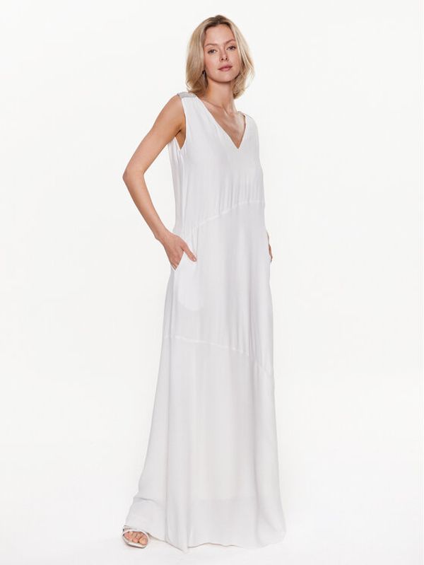 Fabiana Filippi Fabiana Filippi Ljetna haljina ABD273W223 Bijela Regular Fit