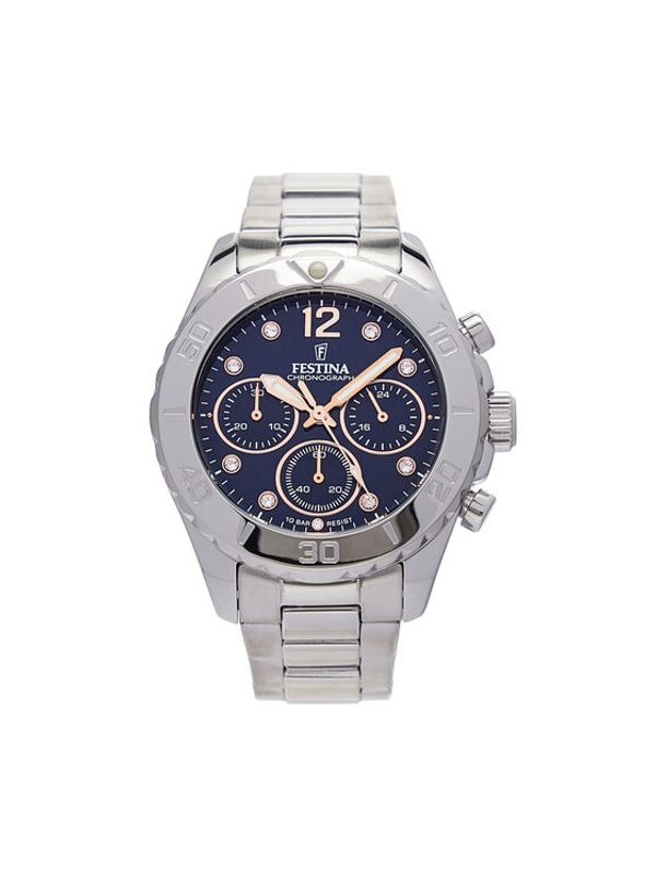 Festina Festina Sat Boyfriend Chronograph F20603/3 Srebrna