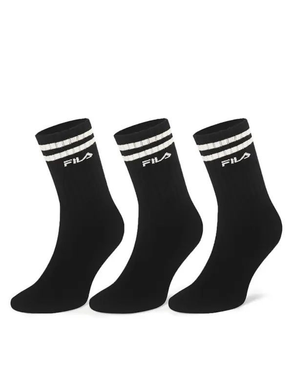 Fila Fila Duge čarape F5603-AW24 (3-pack) Crna