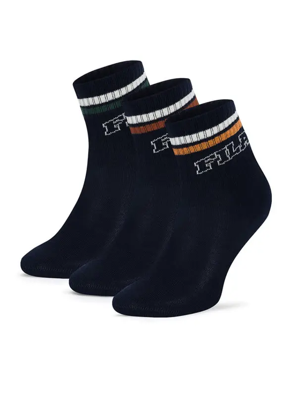 Fila Fila Duge čarape F8080-AW24 (3-pack) Tamnoplava