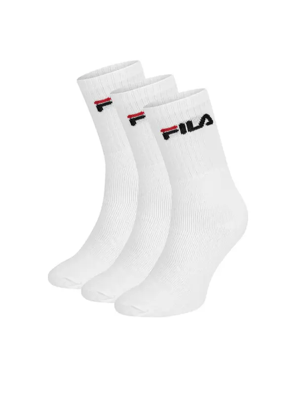 Fila Fila Duge čarape F9505-AW24 (3-pack) Bijela