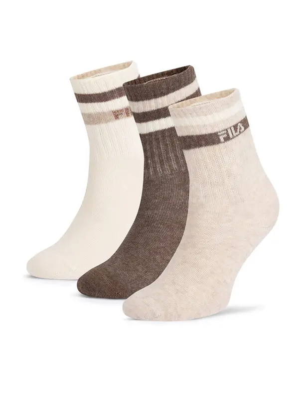 Fila Fila Kratke čarape F8207-AW24 (3-pack) Écru