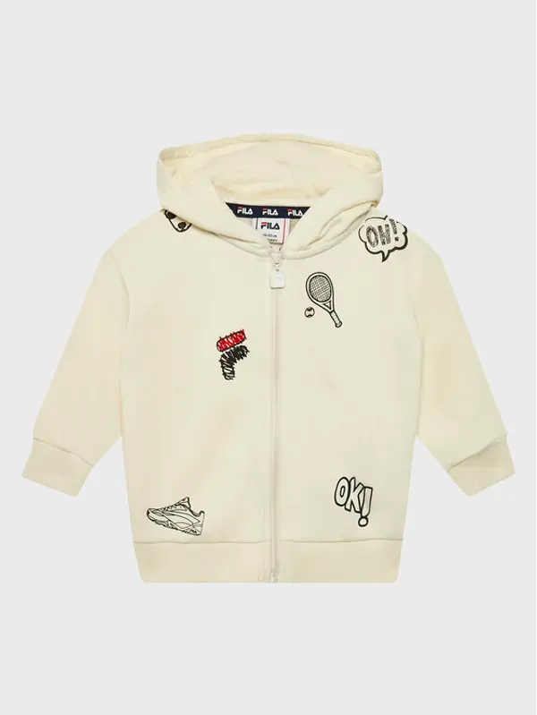 Fila Fila Majica dugih rukava Bakersield FAK0168 Bež Regular Fit