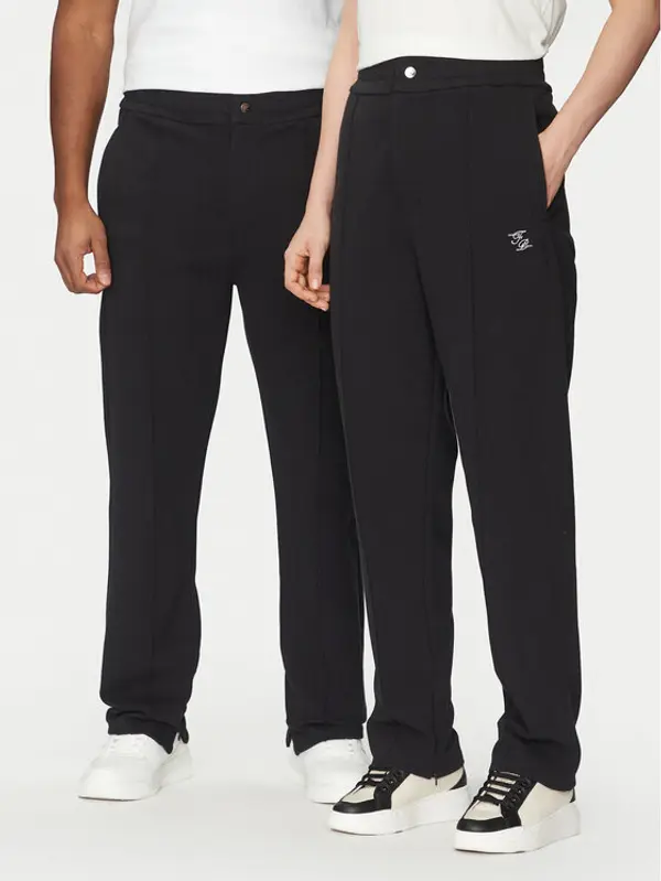 Filling Pieces Filling Pieces Hlače Unisex Coach 7613397 Crna Regular Fit