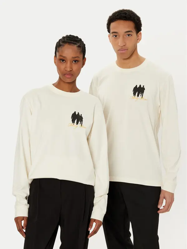 Filling Pieces Filling Pieces Majica dugih rukava Unisex United by Generations 8049987 Écru Regular Fit