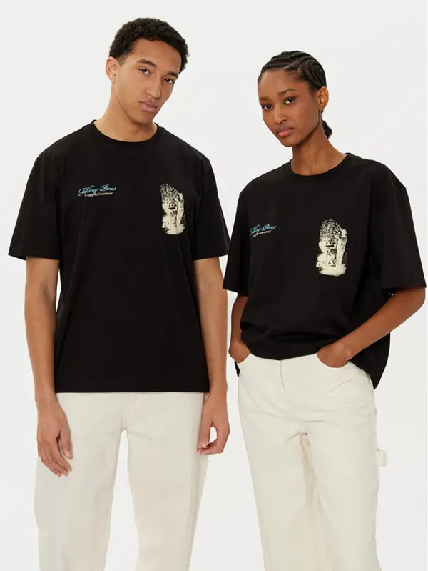 Filling Pieces Filling Pieces T-shirt Unisex Gardener 7449985 Crna Regular Fit