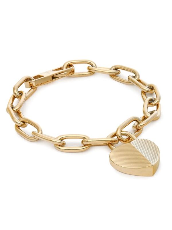 Fossil Fossil Narukvica Harlow Linear Texture Heart JF04658710 Zlatna