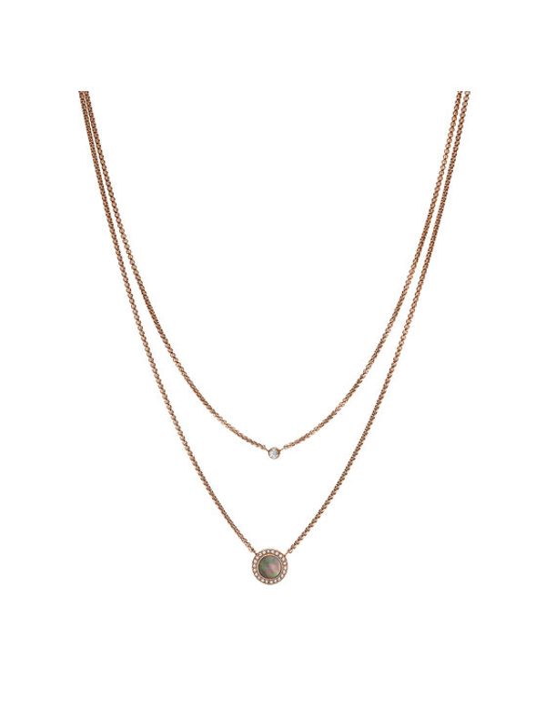 Fossil Fossil Ogrlica Val JF02953791 Zlatna