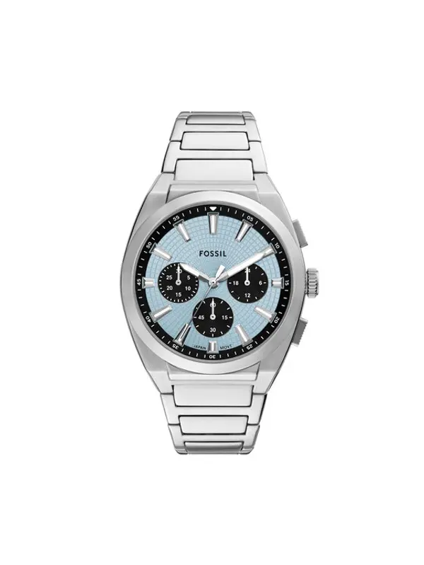 Fossil Fossil Sat Everett  Chronograph FS6105 Srebrna