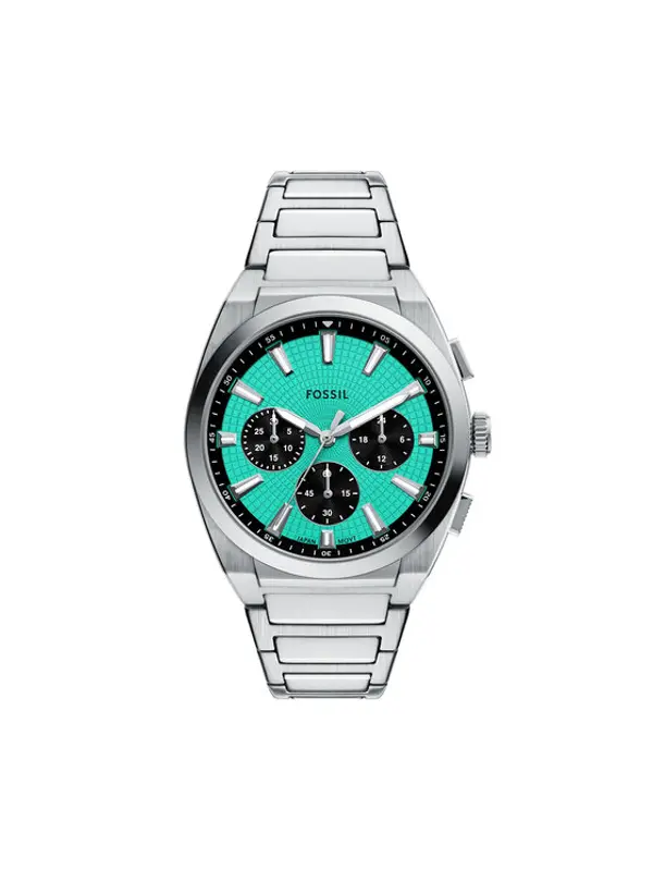 Fossil Fossil Sat Everett Chronograph FS6117 Srebrna