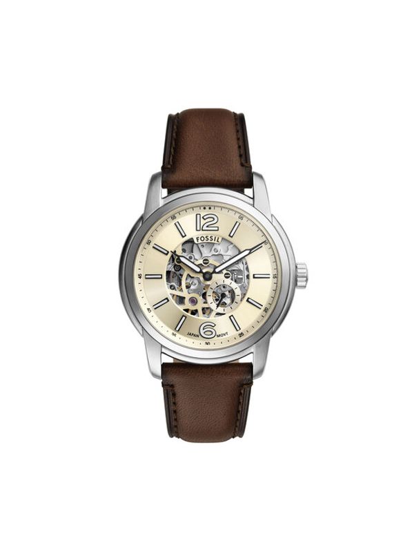 Fossil Fossil Sat Heritage Automatic Skeleton ME3264 Smeđa