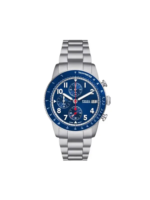 Fossil Fossil Sat Sport Tourer FS6047 Srebrna