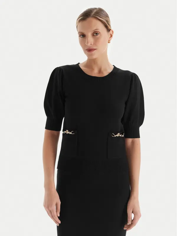 Fracomina Fracomina Džemper FR25WT7019K55601 Crna Slim Fit