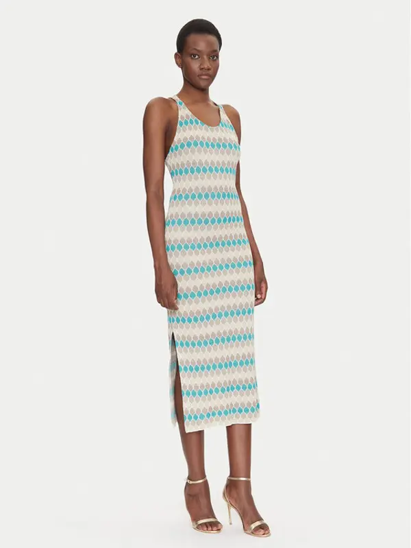 Fracomina Fracomina Džemper haljina FS25SD5006K414F8 Šarena Slim Fit