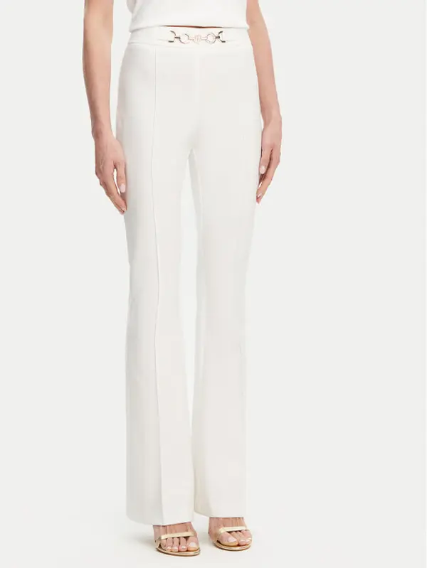 Fracomina Fracomina Hlače FR25SVA006W51501 Écru Flare Fit
