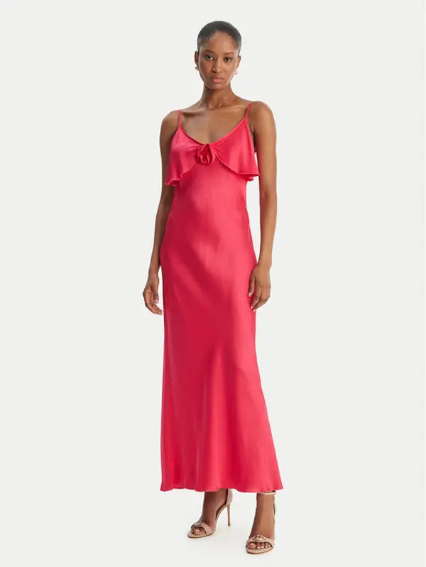 Fracomina Fracomina Koktel haljina FS26SD2007W58301 Ružičasta Slim Fit