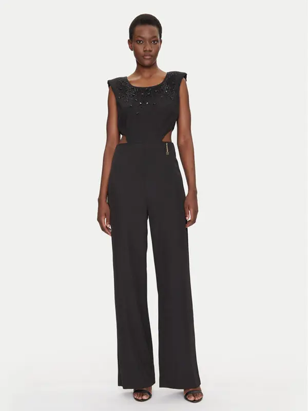 Fracomina Fracomina Kombinezon FQ25SO2002W47601 Crna Slim Fit