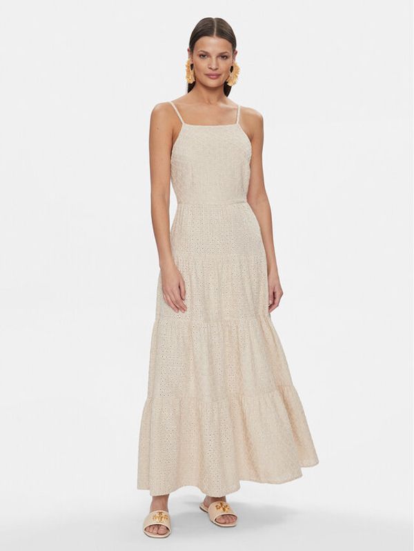 Fracomina Fracomina Ljetna haljina FJ24SD2004W686E5 Bež Regular Fit