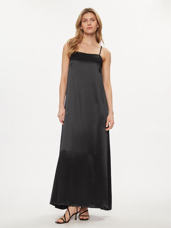 Fracomina Fracomina Ljetna haljina FS24SD3006W45101 Crna Loose Fit