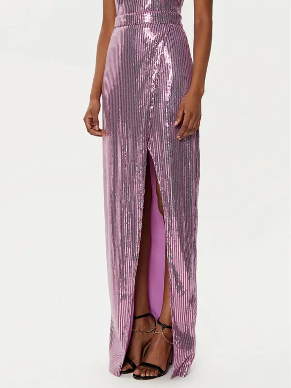 Fracomina Fracomina Maxi suknja FQ24WG3001W66701 Ljubičasta Slim Fit