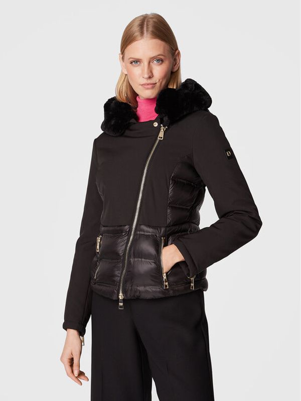 Fracomina Fracomina Prijelazna jakna FP22WC3008O42901 Crna Slim Fit