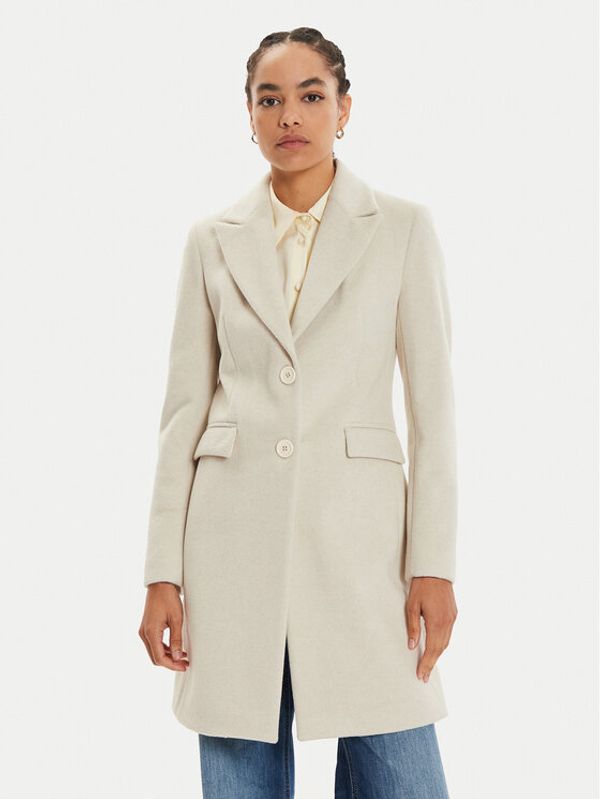 Fracomina Fracomina Prijelazni kaput FR24WC1010W74401 Écru Regular Fit