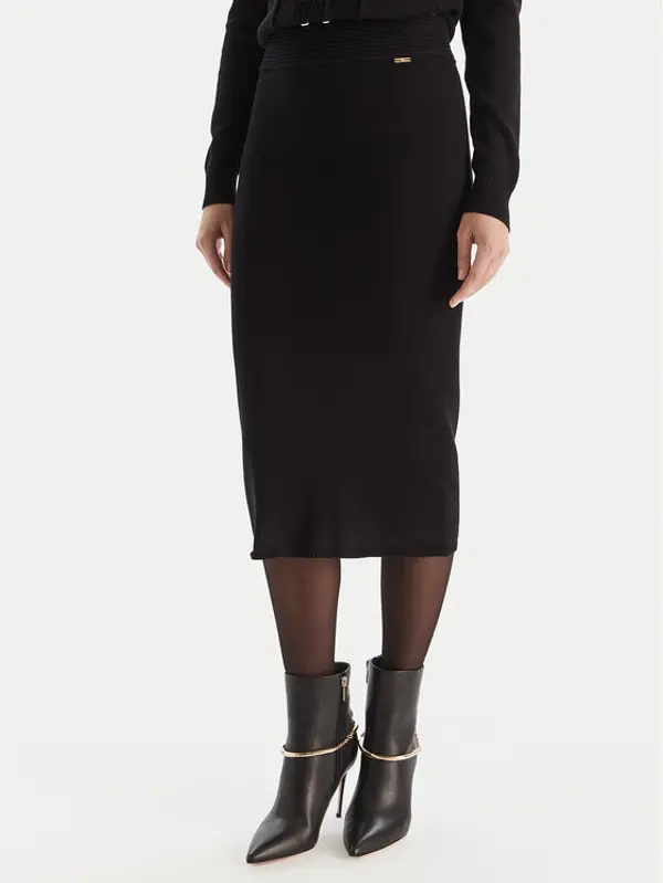 Fracomina Fracomina Suknja olovka FR25WG4004K55601 Crna Slim Fit