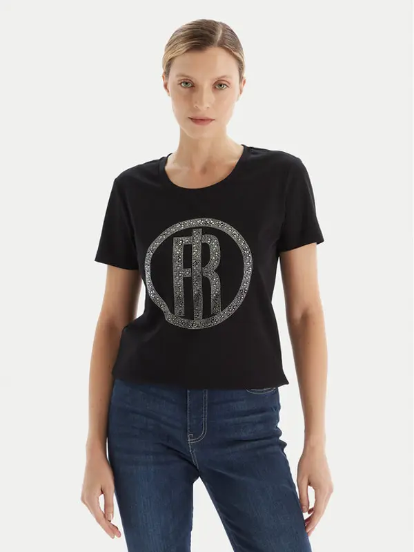 Fracomina Fracomina T-shirt FP25WT3004J40108 Crna Regular Fit