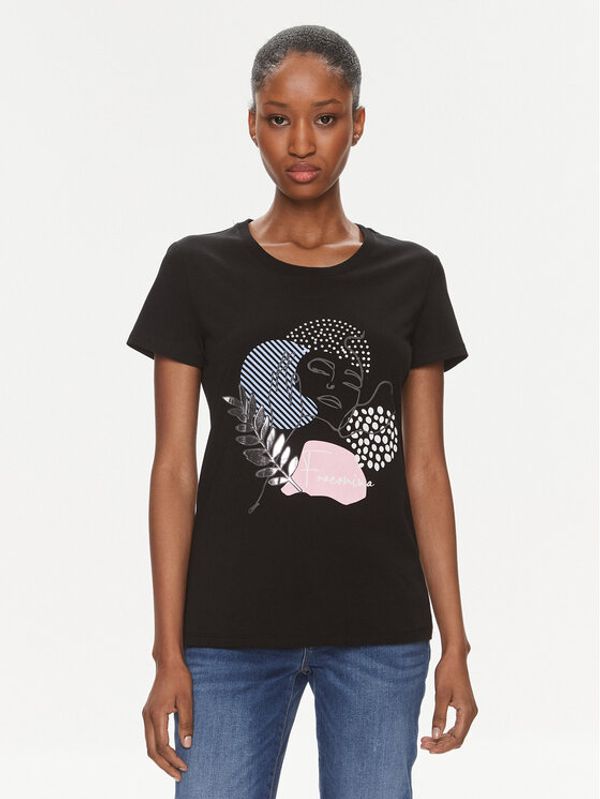 Fracomina Fracomina T-shirt FR24ST3004J401N5 Crna Regular Fit