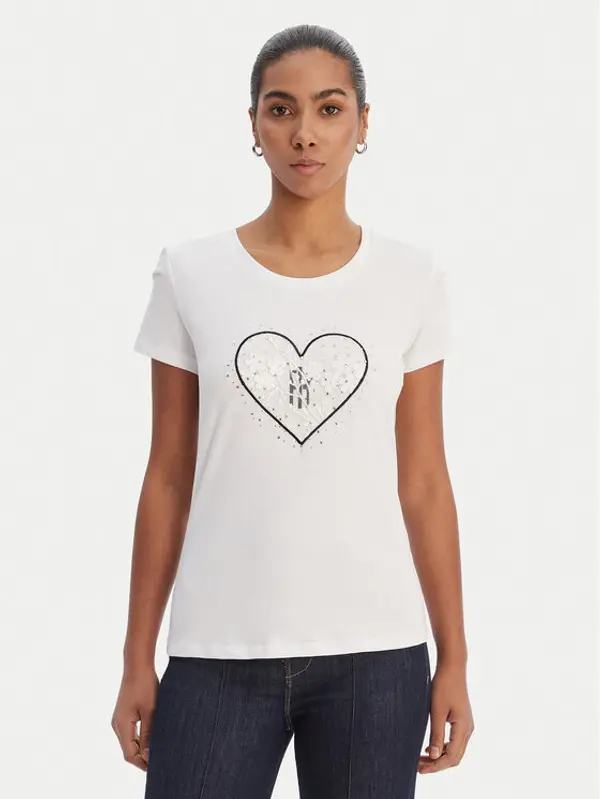 Fracomina Fracomina T-shirt FR26ST3002J401N5 Bijela Regular Fit