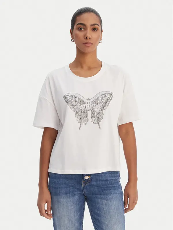 Fracomina Fracomina T-shirt FR26ST3046J401N5 Bijela Regular Fit