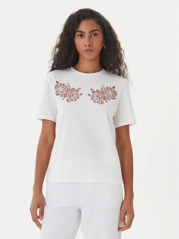 Fracomina Fracomina T-shirt FS26ST3001J401E5 Bijela Regular Fit