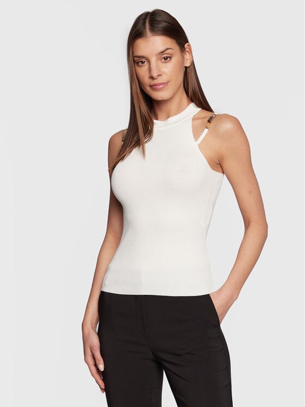 Fracomina Fracomina Top FR23ST4002K41801 Bijela Slim Fit