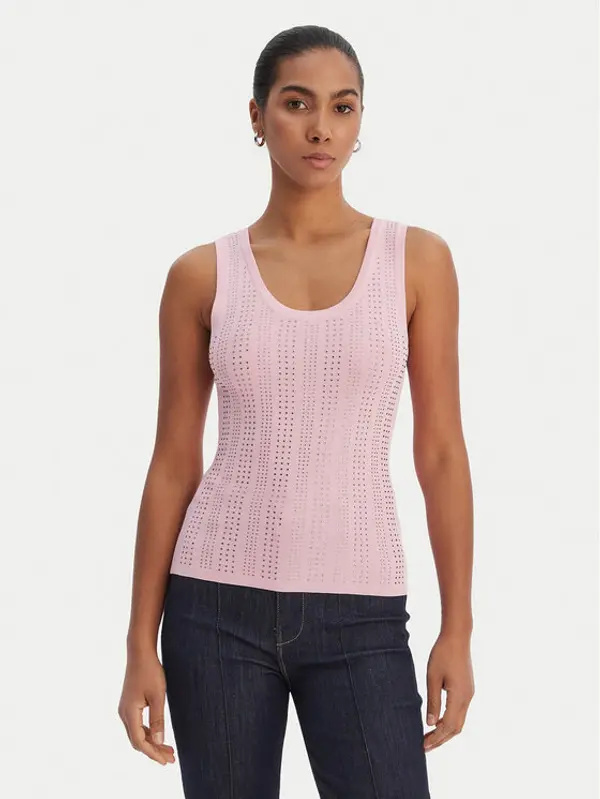 Fracomina Fracomina Top FR26ST4005K524R9 Ružičasta Slim Fit