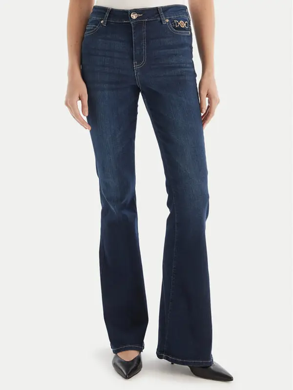 Fracomina Fracomina Traperice FP25WVA012D46093 Tamnoplava Bootcut Fit