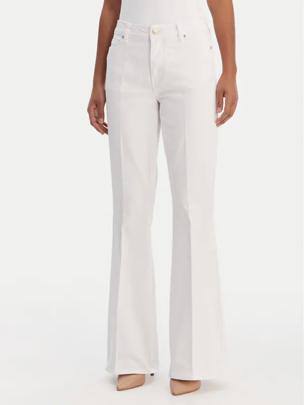 Fracomina Fracomina Traperice FP26SVA012W61501 Bijela Bootcut Fit