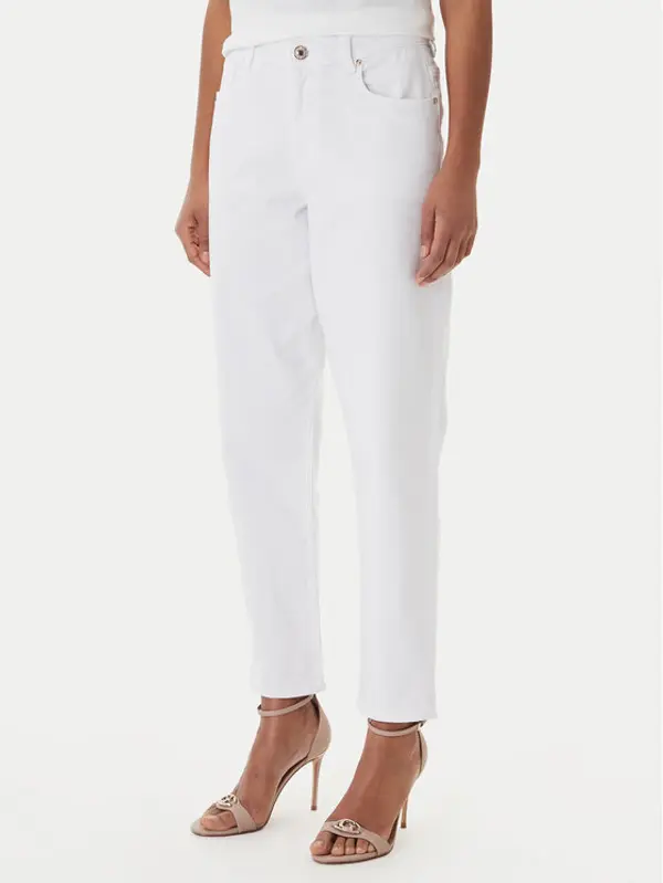 Fracomina Fracomina Traperice FP26SVD005W61501 Bijela Slim Fit