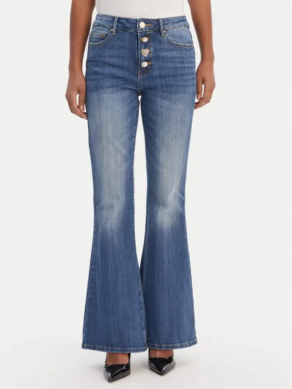 Fracomina Fracomina Traperice FR26SVA012D40102 Plava Bootcut Fit