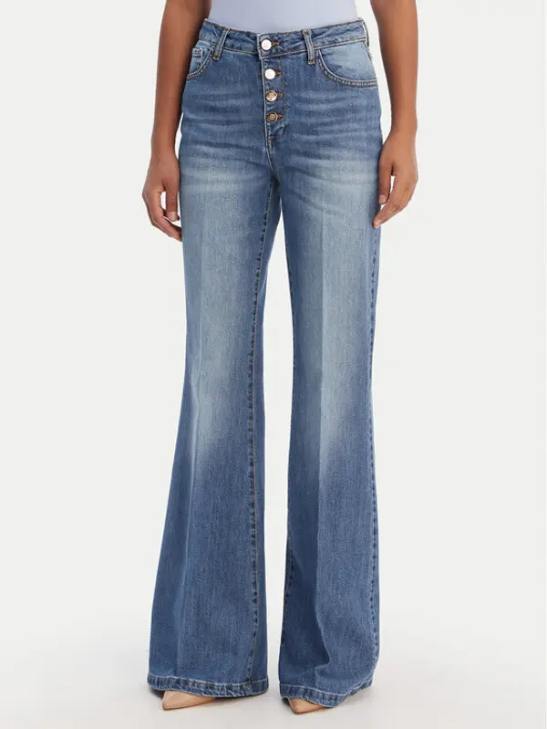 Fracomina Fracomina Traperice FR26SVA013D40902 Plava Bootcut Fit
