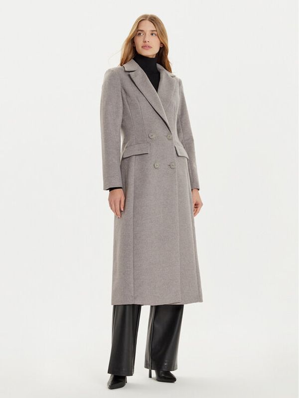 Fracomina Fracomina Vuneni kaput FR24WC1002W72301 Siva Regular Fit