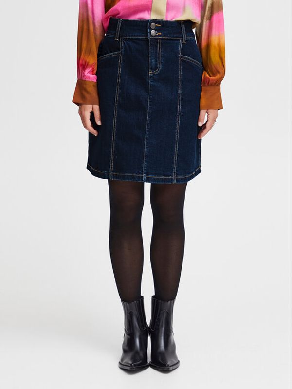 Fransa Fransa Jeans suknja 20612738 Tamnoplava Regular Fit