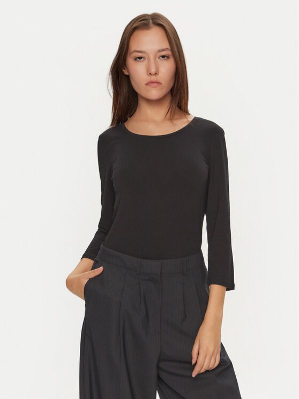 Fransa Fransa Majica Kiksen 600707 Crna Slim Fit