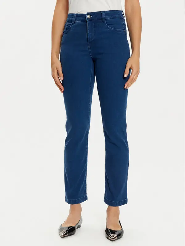 Fransa Fransa Traperice Luxe 20613554 Plava Straight Fit