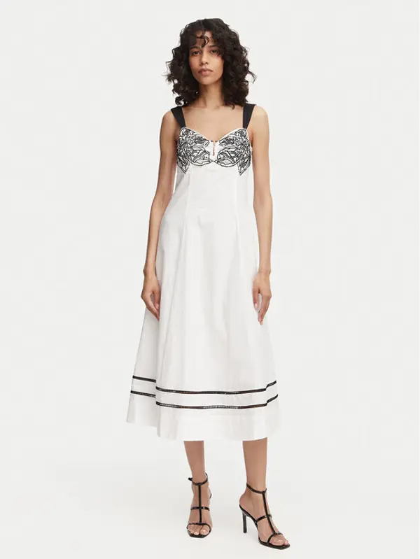 French Connection French Connection Ljetna haljina Cambria 719R3 Bijela Regular Fit