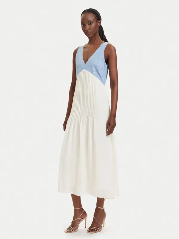 French Connection French Connection Ljetna haljina Colby 719C9 Krem Regular Fit