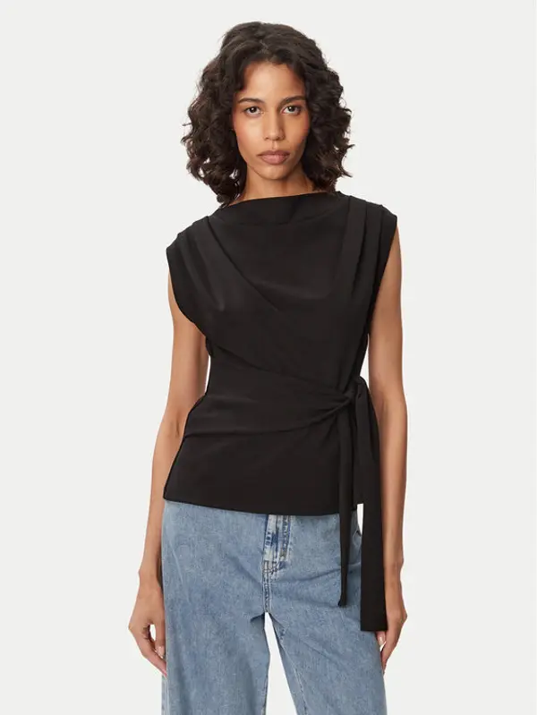 French Connection French Connection Majica Zion 769C5 Crna Slim Fit