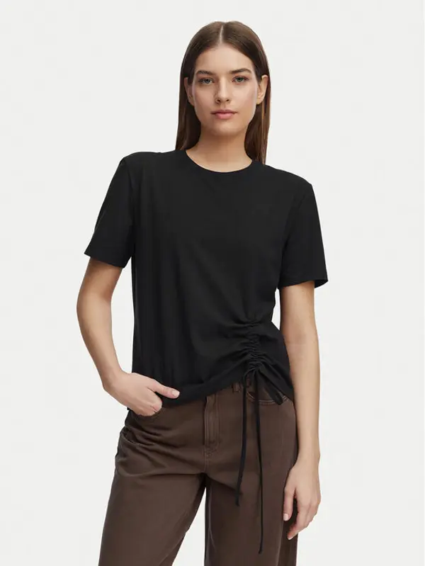 French Connection French Connection T-shirt 76QZA Crna Relaxed Fit