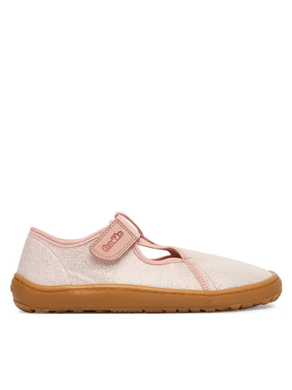 froddo Froddo Papuče Barefoot Canvas T-Bar G1700439-2 D Ružičasta