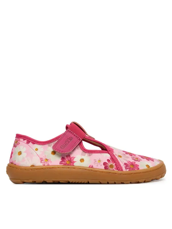 froddo Froddo Papuče Barefoot Canvas T-Bar G1700439-4 D Ružičasta